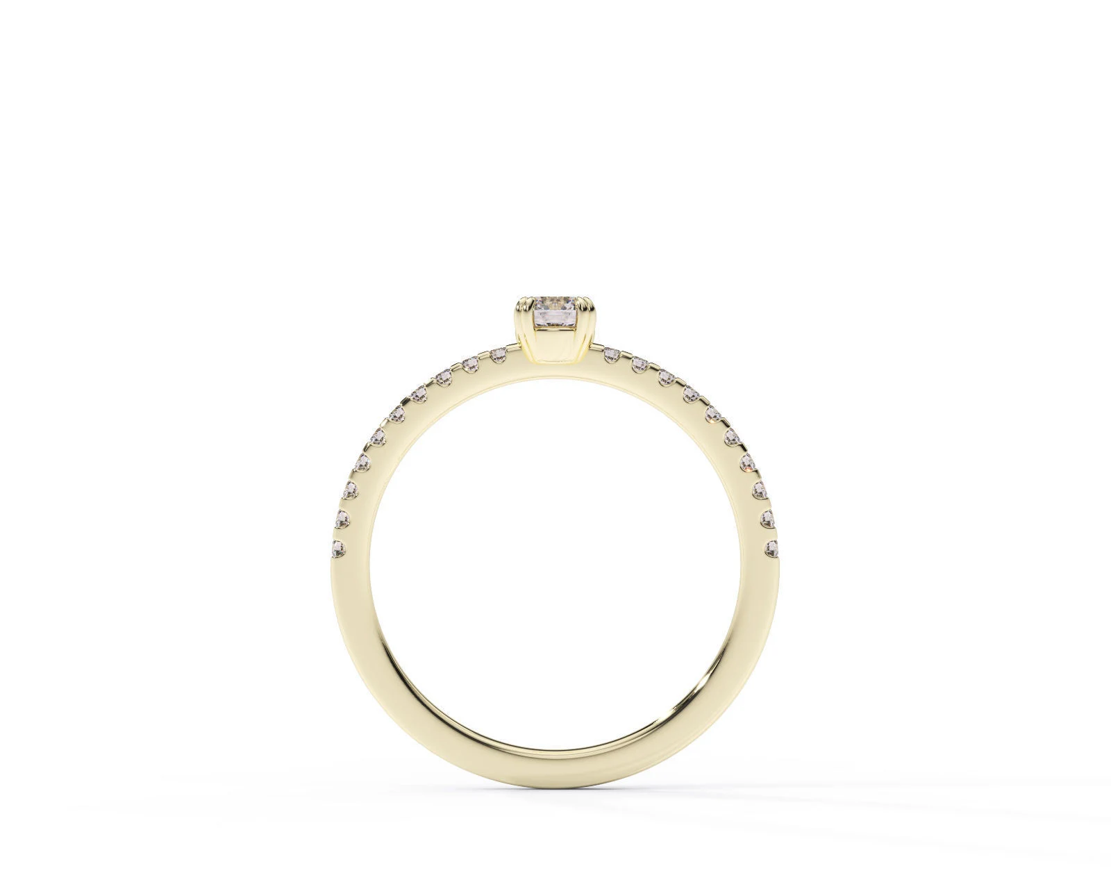 Anillo de compromiso oro amarillo con diamantes estilo tradicional EWA joyeria 4 Anillo de compromiso oro amarillo con diamantes estilo tradicional EWA joyeria 4