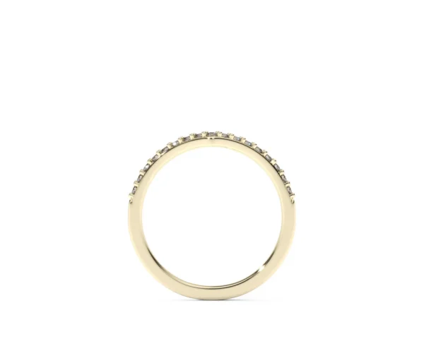 Anillo en oro amarillo con diamantes estilo en V EWA joyeria 5