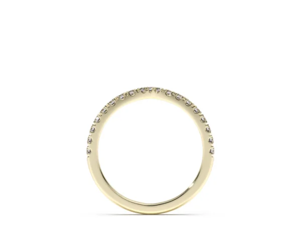 Anillo en oro amarillo con diamantes estilo en V2 EWA joyeria 3