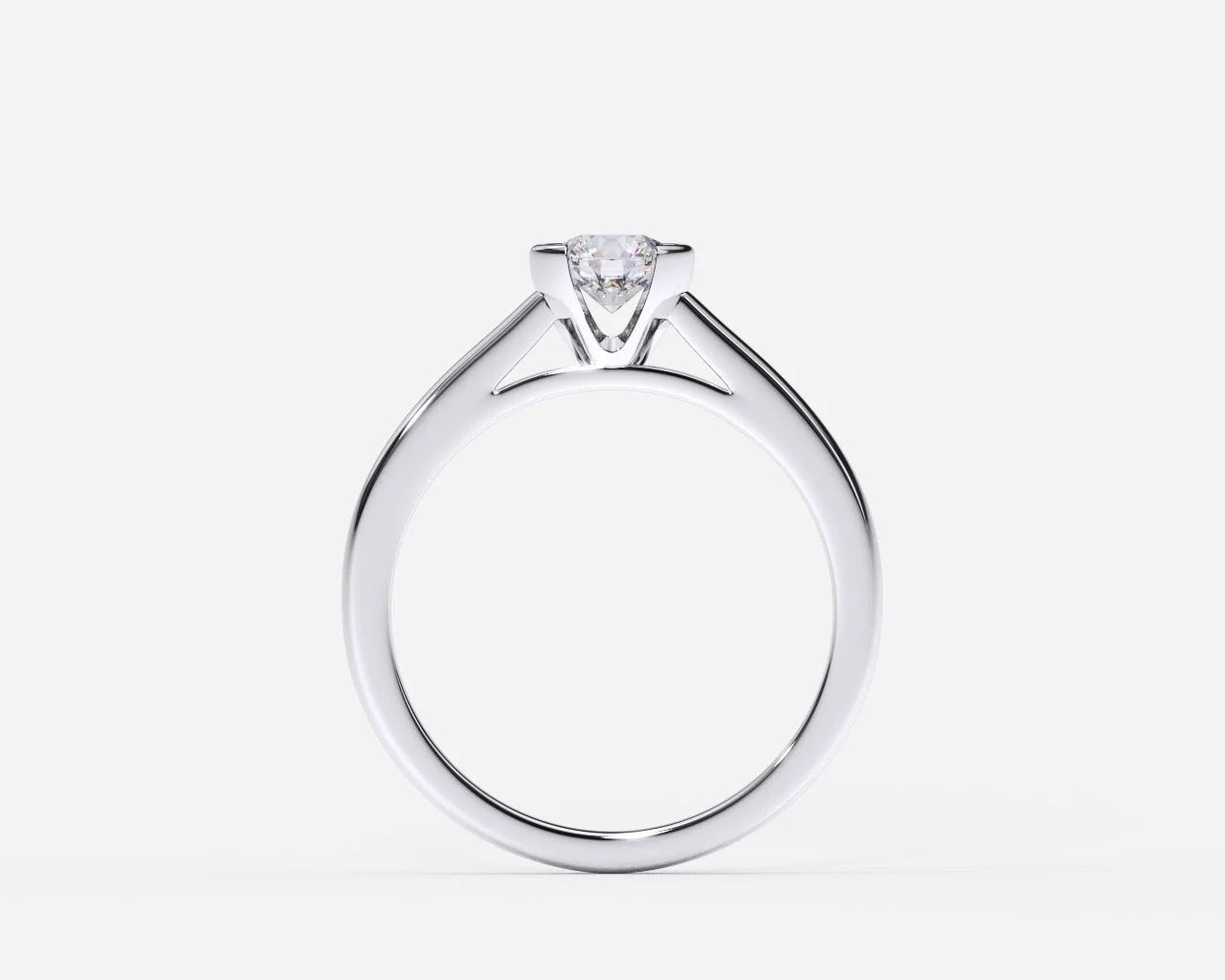 Anillo de compromiso oro blanco estilo tension 2 Anillo de compromiso oro blanco estilo tension 2