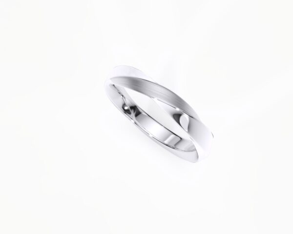 Anillo de matrimonio hombre estilo TWIST EWA joyeria 2