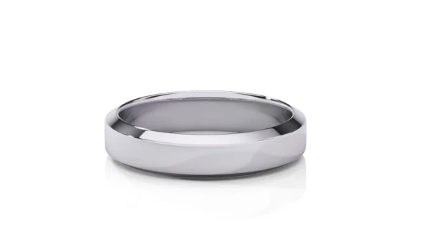 Anillo de matrimonio en oro blanco hombre estilo ALTERNATIVO2 EWA joyeria 1