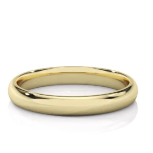 Anillo de matrimonio en oro blanco hombre estilo D-SHAPED EWA joyeria 2