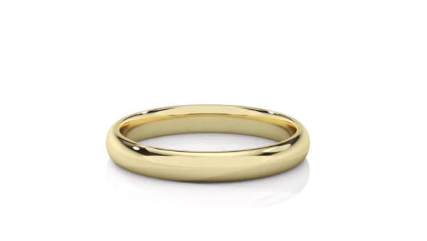 Anillo de matrimonio en oro blanco hombre estilo D-SHAPED EWA joyeria 2