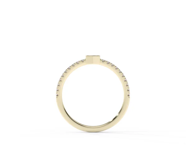 Anillo de oro amarillo con diamantes estilo Ovalado EWA Joyeria 3