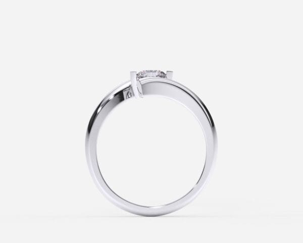 EWA joyeria Anillo de compromiso en oro blanco con diamantes estilo DETOUR 2
