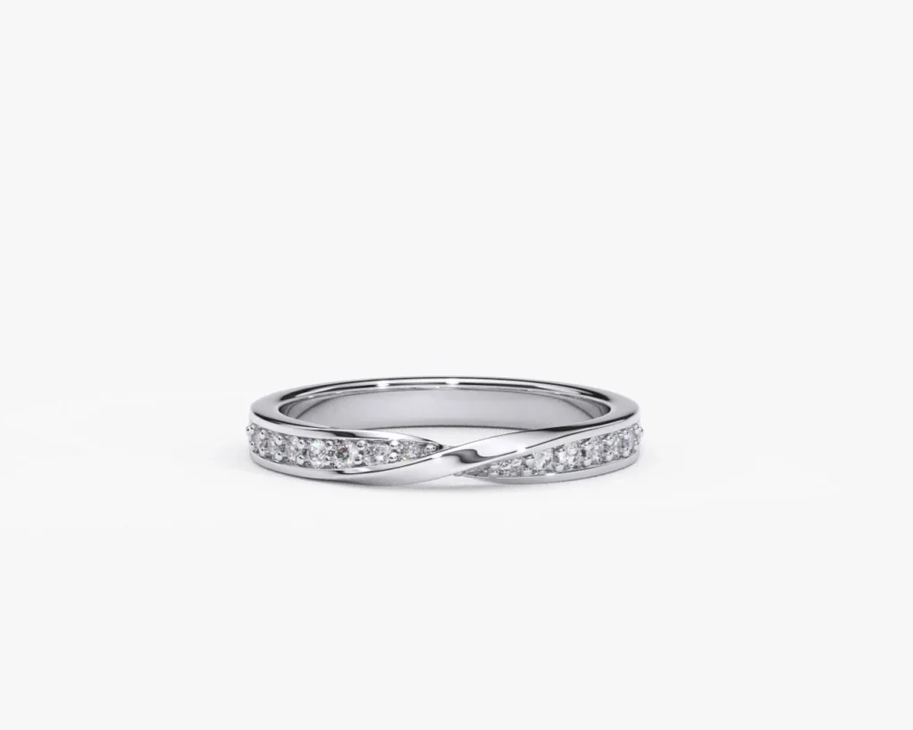 Anillo de matrimonio Hombre EWA joyeria Estilo TWIST
