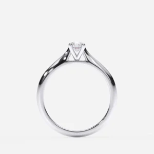 Anillo de compromiso oro blanco con diamantes estilo TRADICIONAL