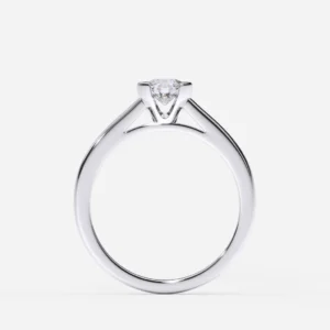 Anillo de compromiso oro blanco con diamantes estilo TENSION