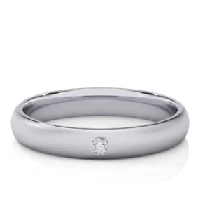 Anillo de matrimonio hombre en oro amarillo o blanco estilo D-SHAPED2