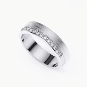 Anillo de matrimonio hombre estilo GRAIN