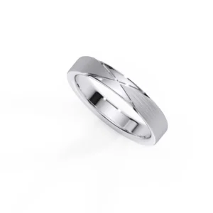 Anillo de matrimonio hombre estilo X