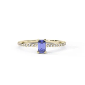 Anillo en oro amarillo con diamantes estilo ZAFIRO