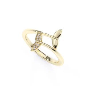 Anillo en oro amarillo con diamantes MAR